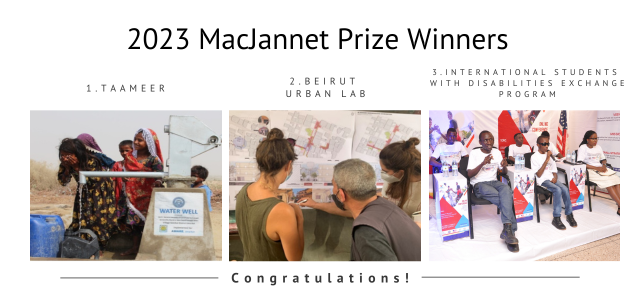 Congratulations 2023 MacJannet Prize Winners!